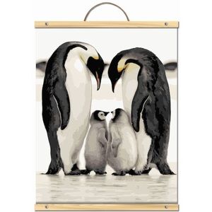 Penguins With Snow Paint-By-Number Kit By Artist's